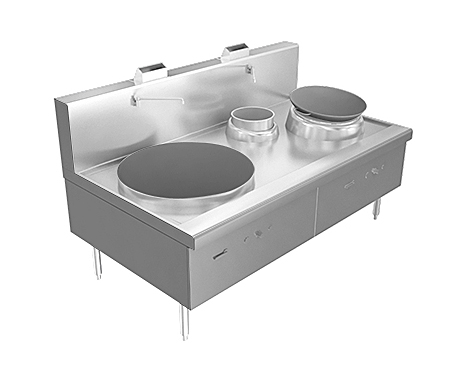 燃?xì)獯蟪催B小炒爐 尺寸:2200x1250x800+450mm